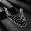 Alloy Peacock  Tassel Ceremony Banquet Corsage  Jewelry Clothing Accessory Vintage Brooch Men Women Brooch