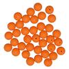 105pcs 15mm Silicone Beads Bulk Round Silicone Beads Loose Beads for Bracelet Necklace Keychain Making Orange