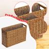 Narrow Basket Bin Brown Decor Lightweight Space Saving Versatile Toy Baskets Storage for Bedroom