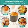 1Pc Air Fryer Silicone Basket Silicone Mold Air Fryer Egg Silicone Cupcake Baking Cups Ramekins For Air Fryer Ovens