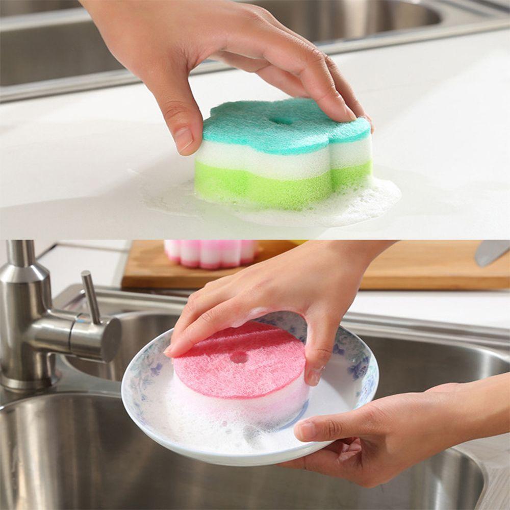 Multi-functional Sponge Brush Dishes Washing Kitchen Eraser Bathroom Cleaning Tools