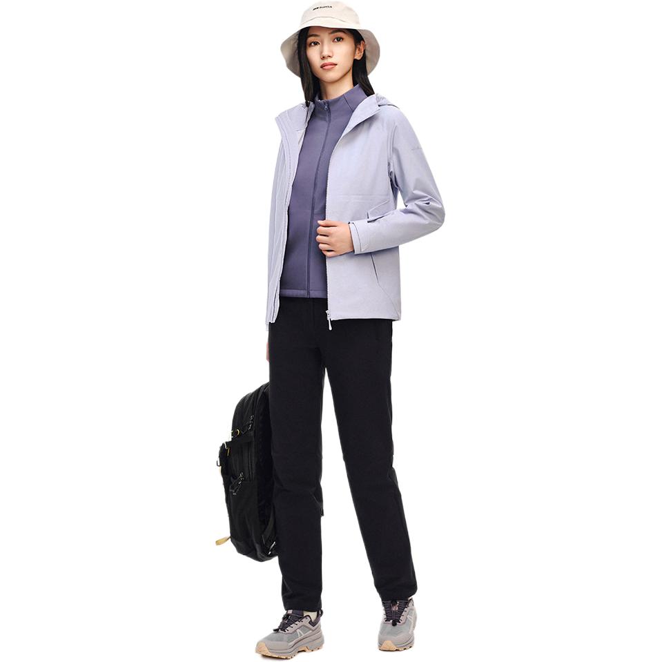 Anta Simple Hooded Versatile Casual Three-In-One Windproof Warm Jacket Women Jacket 162540623-1