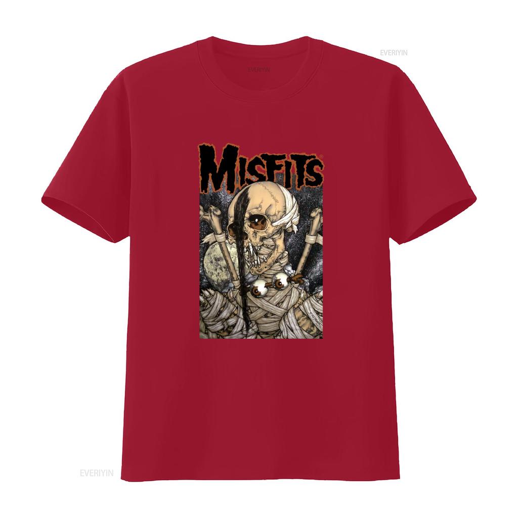 Misfits Pushead Vampire Skull T Shirt New Official Rock Band Merch vintage Washed Stylish homme Unisex Comfortable graphic