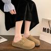 Kapibala Boken Schuhe Damenschuhe 2025 Frühling und Sommer neu Mango Plateau Taschenkopf Halbslipper Ein Pedal Einzelne Schuhe