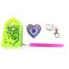 5pcs DIY Diamond Painting Keychain Full Drill Love Resin Bag Pendant Decoration