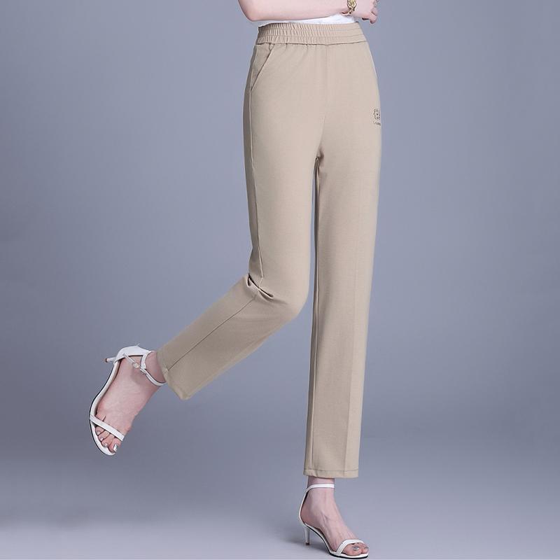 Summer Straight Pants for Women Clothes Plus Size Casual High Waist Woman Trousers