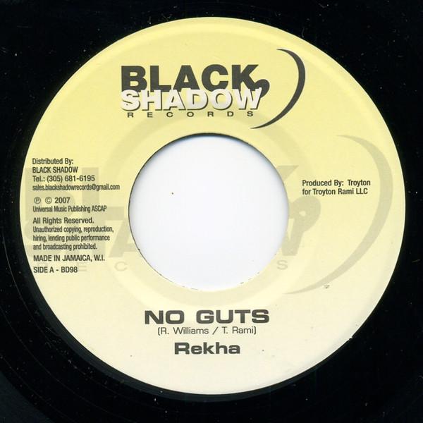 

7inch Record REKHA - No Guts NONE Black Shadow Re 2007 Jamaica Reggae, Ska & Dub Used
