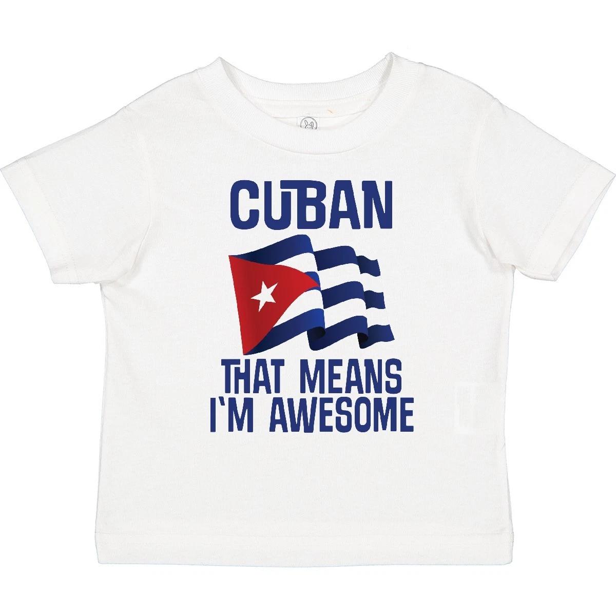 

Inktastic Cuban Awesome Pride Toddler T-Shirt Proud Apparel Clothing Hispanic 100