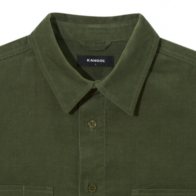 KANGOL Corduroy Shirt Khaki 7065