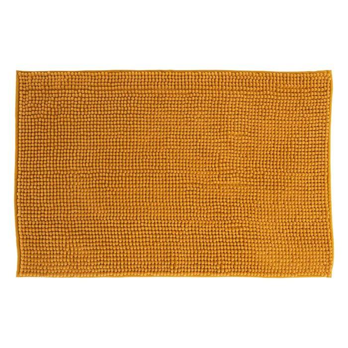 Tapis de bain 50 x 80 cm Colorama moutarde