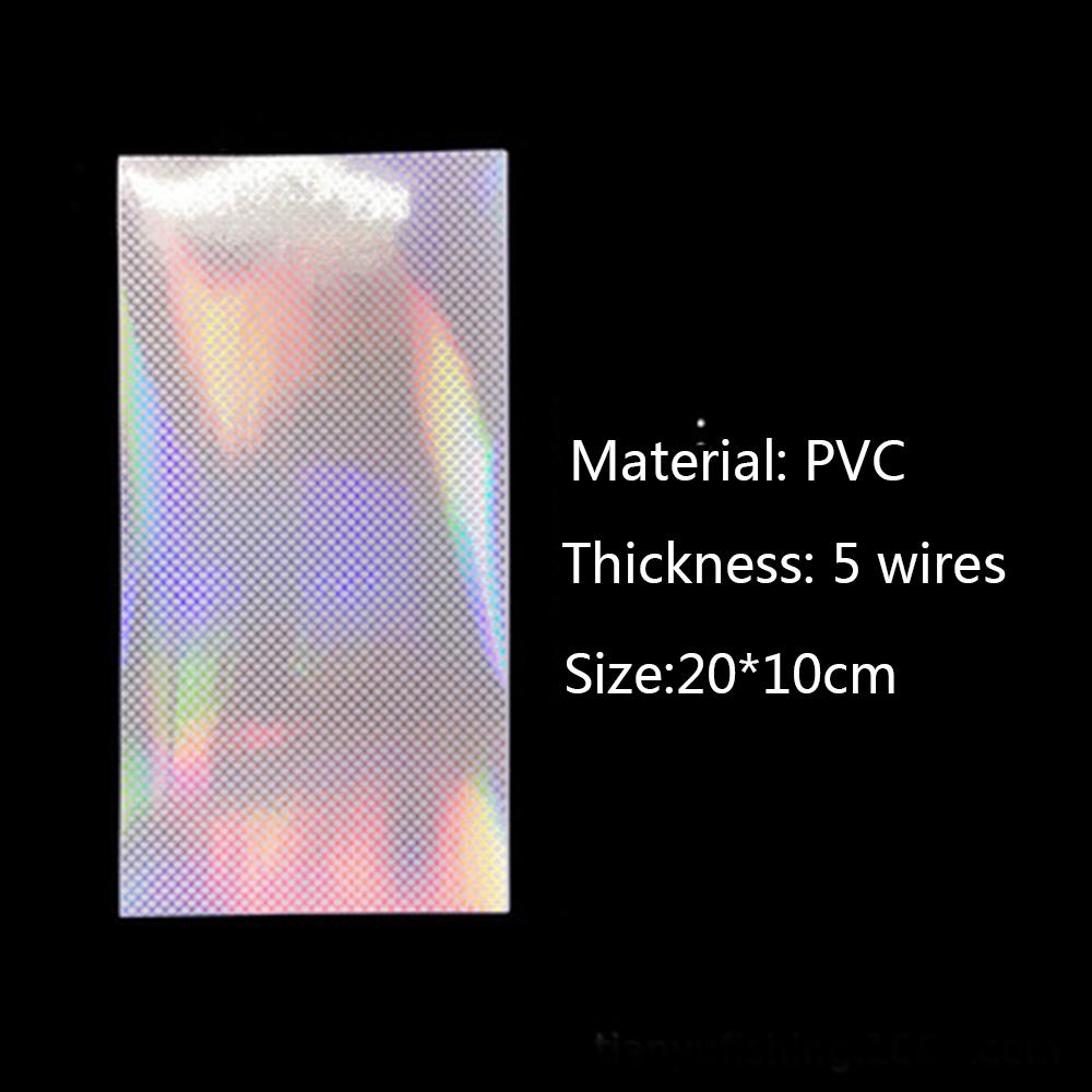 6 Colors Holographic Adhesive Film Change Color Sticker Fishing Lure Flash Tape Fly Tying Material