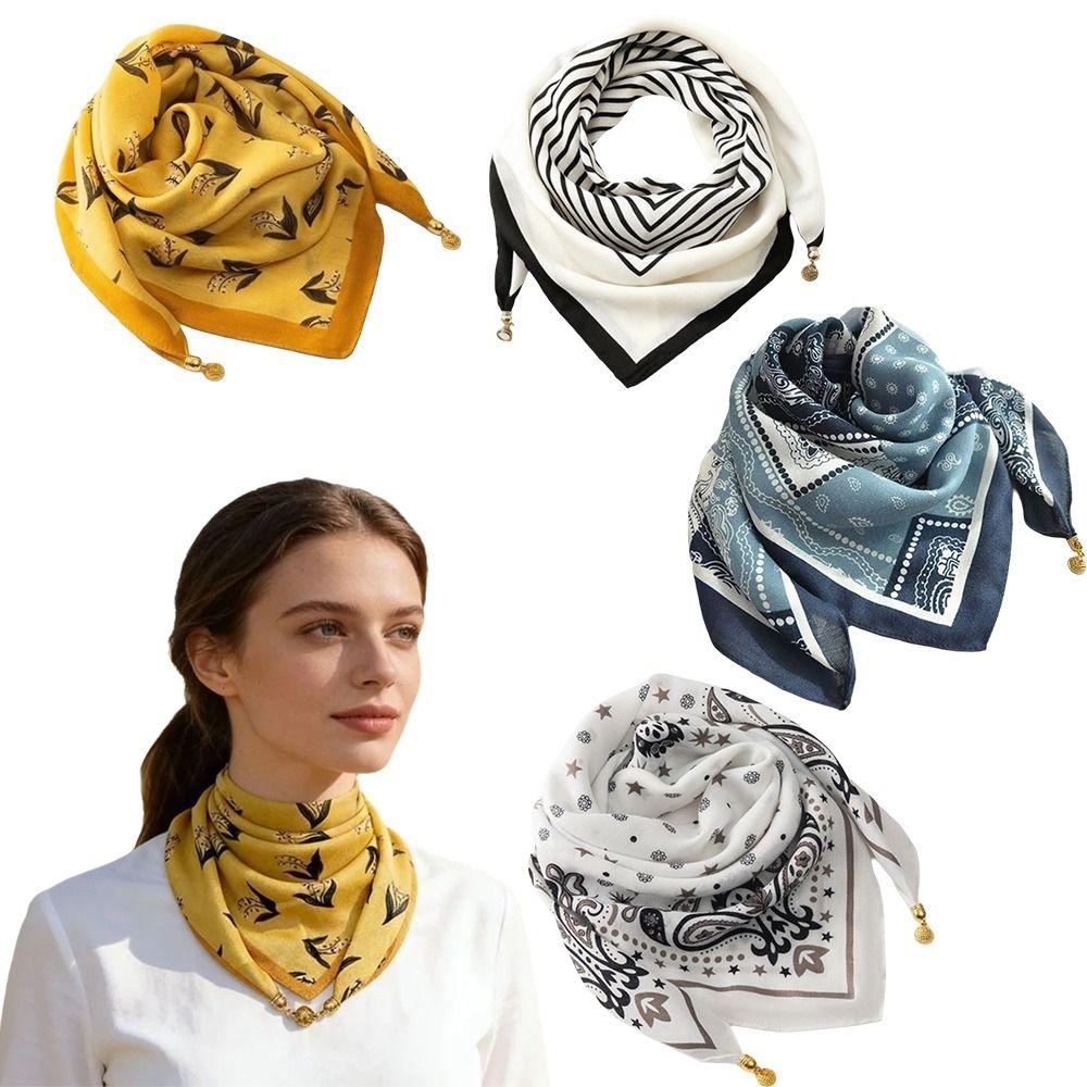 65x65cm Square Scarf Soft Cotton Waist Scarf Neck Protection Women Neckerchief Women Fashion