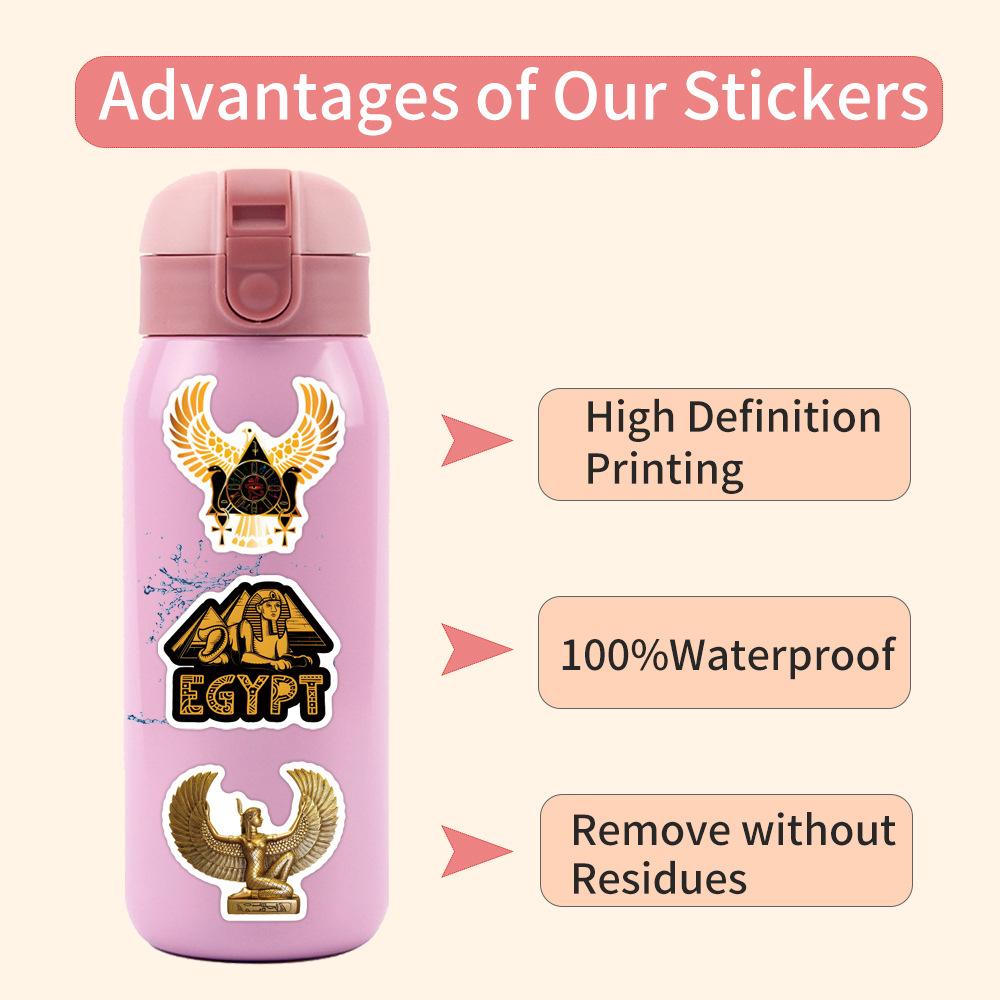 60 Neue Altägyptische Graffiti-Sticker Dekorative Notizbuch Skateboard Handy DIY-Sticker