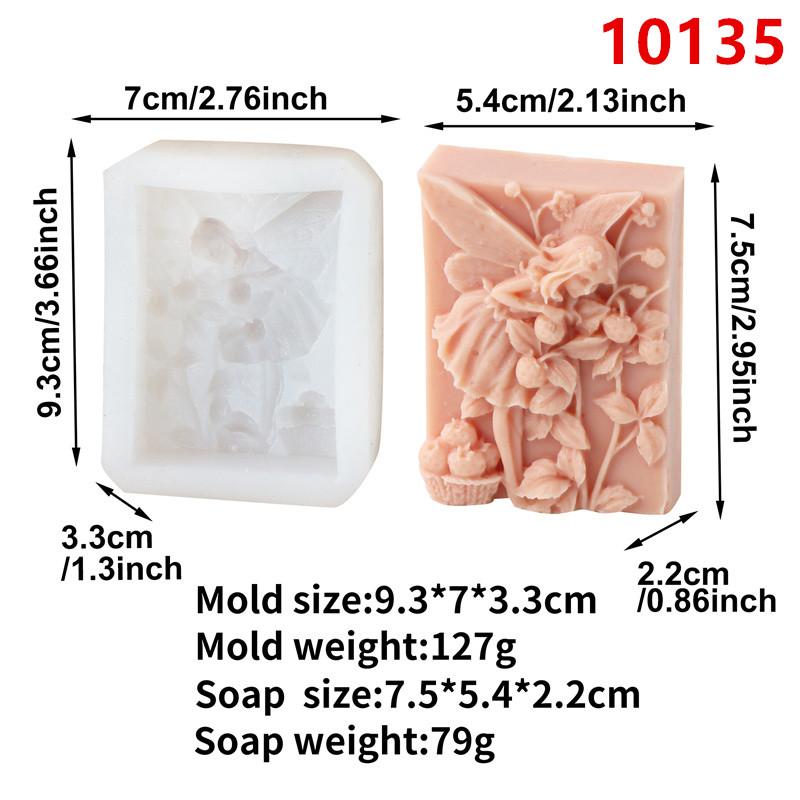 Flower Fairy Soap Mold Butterfly Fairy Spirit Silicone Mold DIY Handmade Soap Bath Bomb Plaster Resin Molds