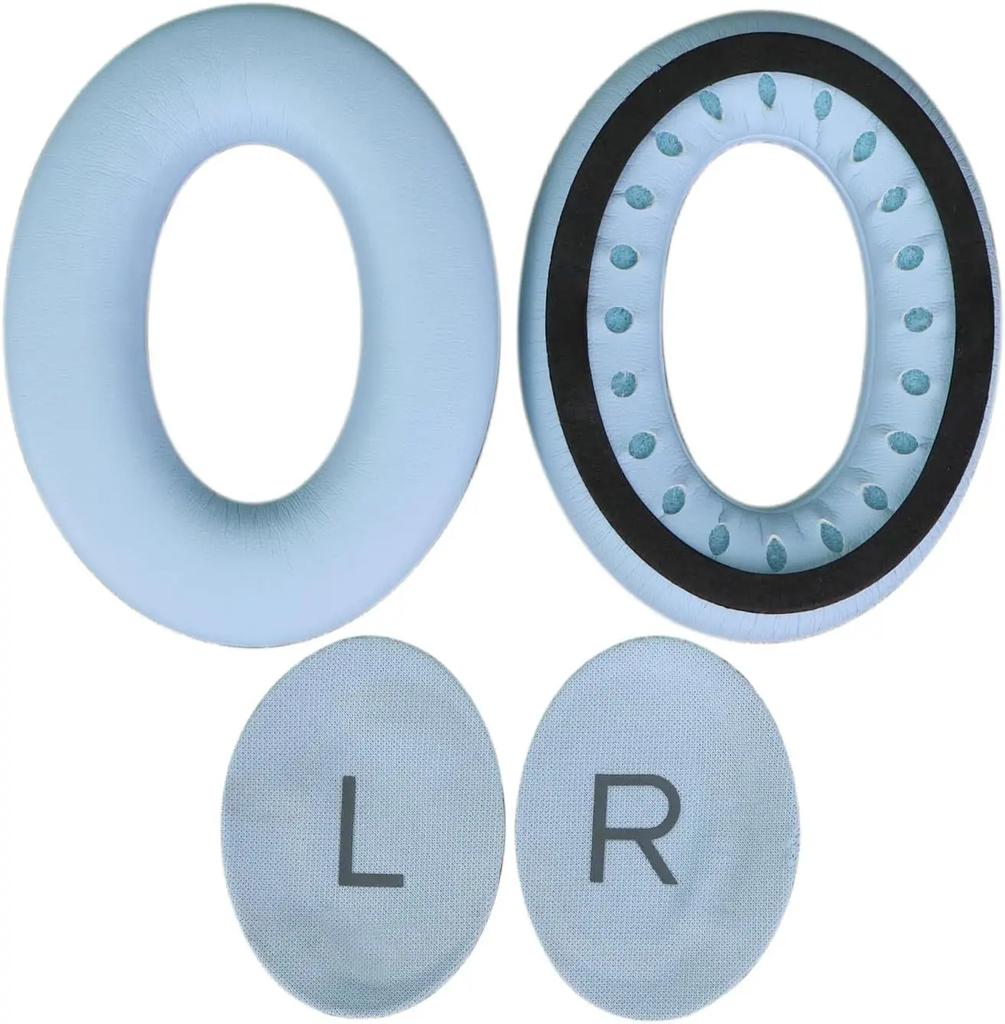 Replacement Ear Pads Cushions for Bose QC45 QuietComfort QC 45 Headphone Softer Protein Leather Earpads