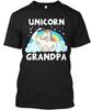 Mens Unicorn Grandpa Funny T-Shirt Made In the USA Size S To 5XL