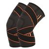 Kniebandage zum Stützen beim Laufen und Radfahren, rutschfest, elastische Kompressions-Kniemanschette