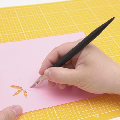 NT Design Knife, Eco-Friendly, Recycled Resin, with Replacement Blade, Black, eD-400