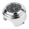 Motorcycle Handlebar Clock Chrome Plating Precise Time Waterproof Aluminium Alloy Handlebar Mount