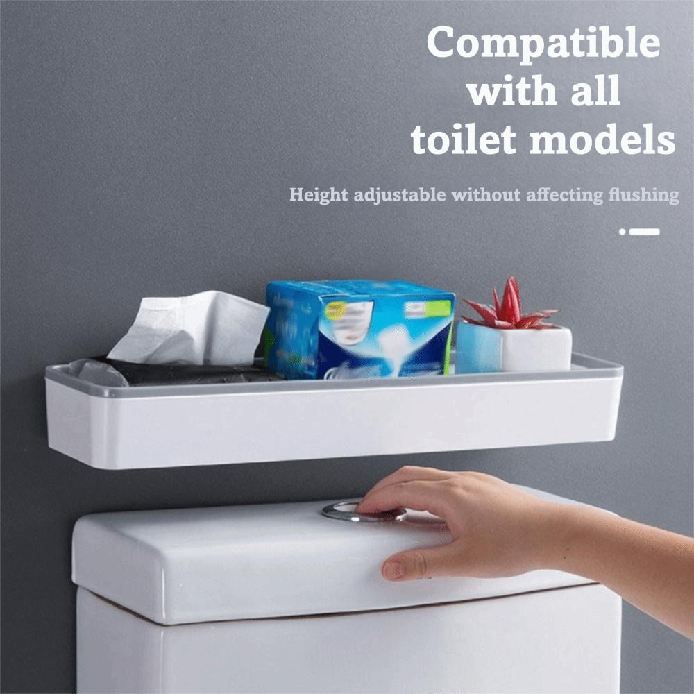 Space-Saving Wall Hanging Rack No-Drill Bathroom Storage Rack Organizer Above Toilet Rack Bathroom