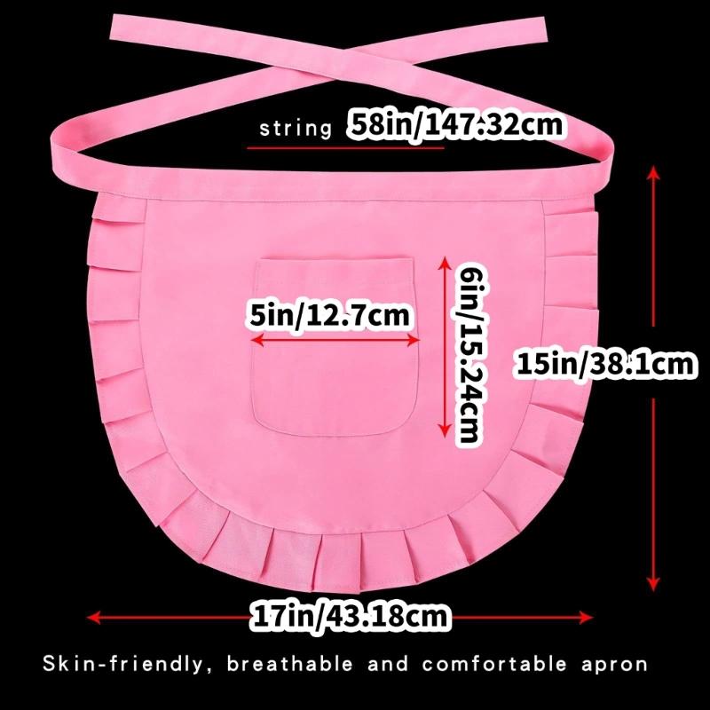 Maid Apron Waist Apron Cooking Aprons Kitchen Apron Short Half Apron Lovely Princess Apron Girls Cosplay Apron