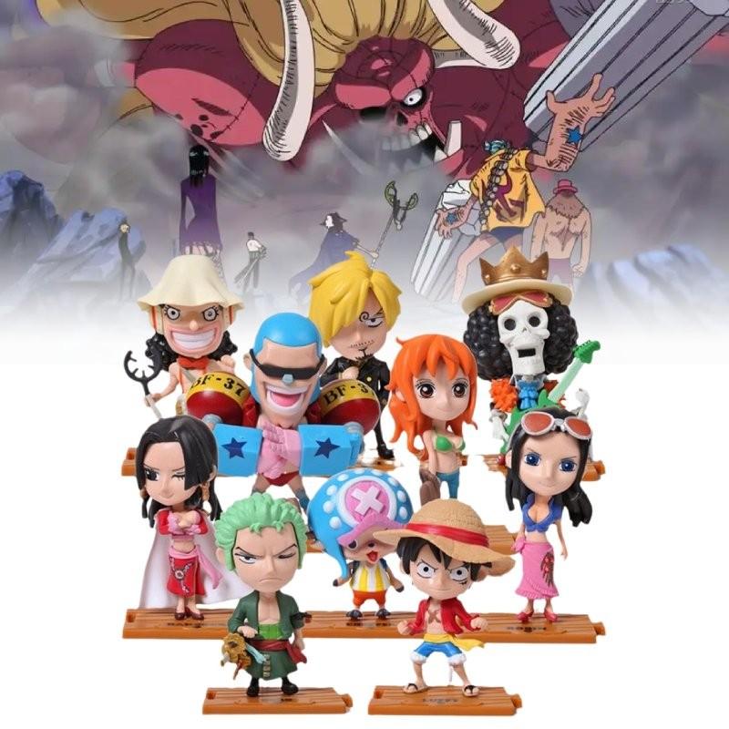 Piece One 10pcs Role Pvc Toy Model Desktop Decoration Children Gift Christmas