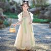 Girls' Hanfu Summer Embroidered Dress