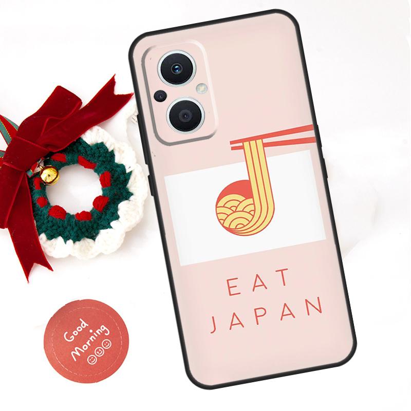 Ramen Cat Japanese Art Funda For OPPO Reno 8 Lite 10 11 12 13 14 Pro 11F 12F 13F 14F OPPO Find X8 X5 X6 X9 Pro Case