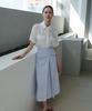 Owaiwai Cation Tweed Skirt_Sora