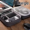 S/M/L Tragbare Reise-Aufbewahrungstasche für digitale Produkte, wasserdichte Organizer-Tasche für mobile Festplatte/USB-Kabel/Ladegerät/Kopfhörer/USB-Flash-Laufwerk