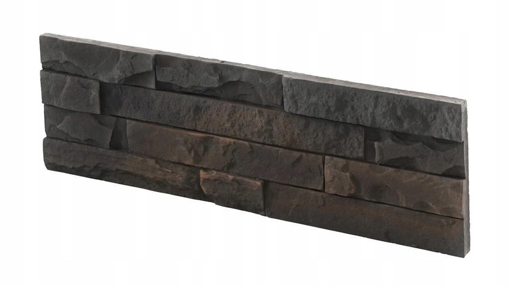 Kamień elewacyjny Minnesota 3 czarny 33x10,5 cm imitacja kamienia 0,43 m2