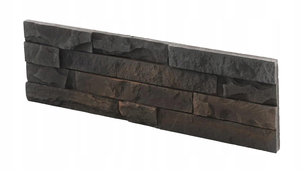 Kamień elewacyjny Minnesota 3 czarny 33x10,5 cm imitacja kamienia 0,43 m2