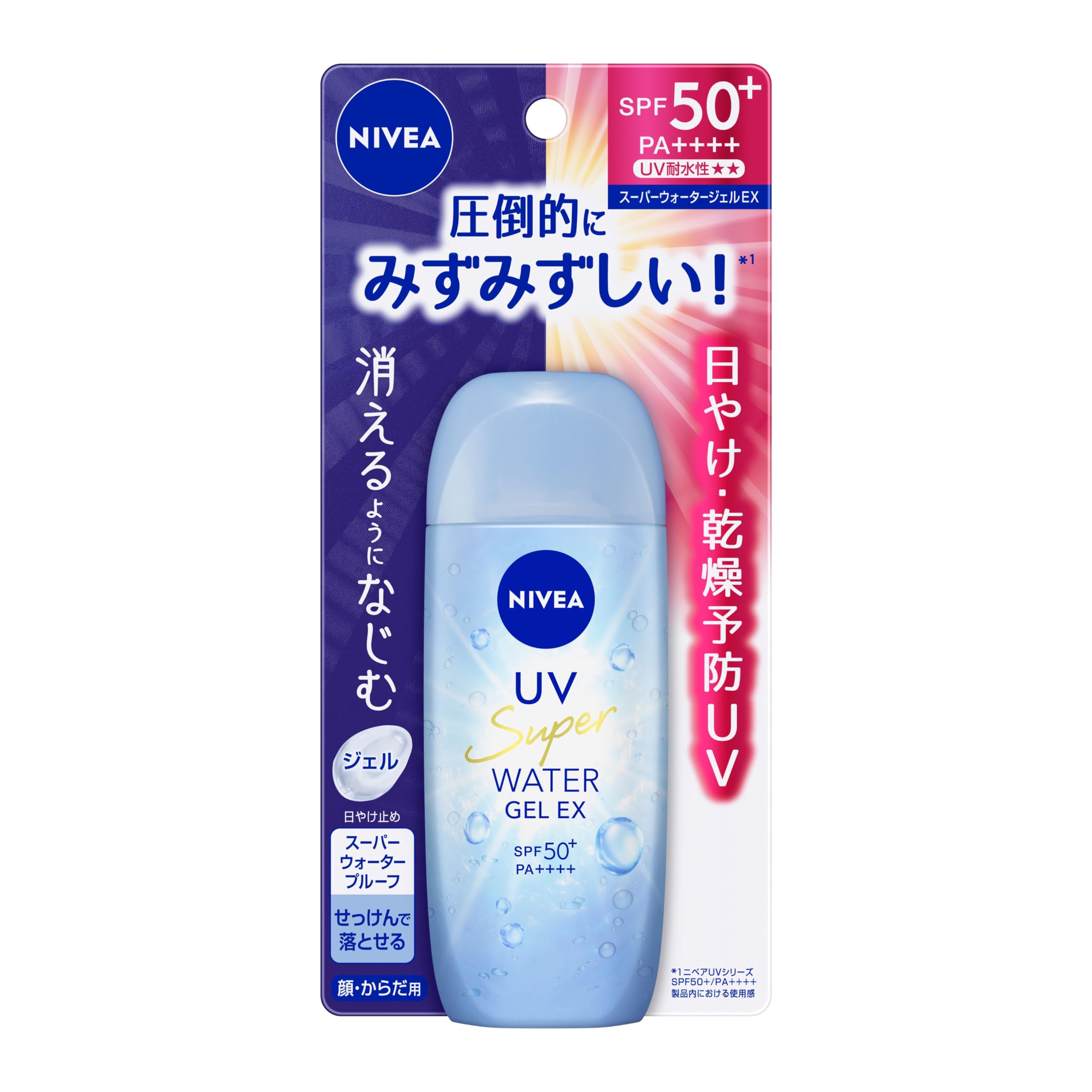 

Nivea UV водный гель EX 80г синий