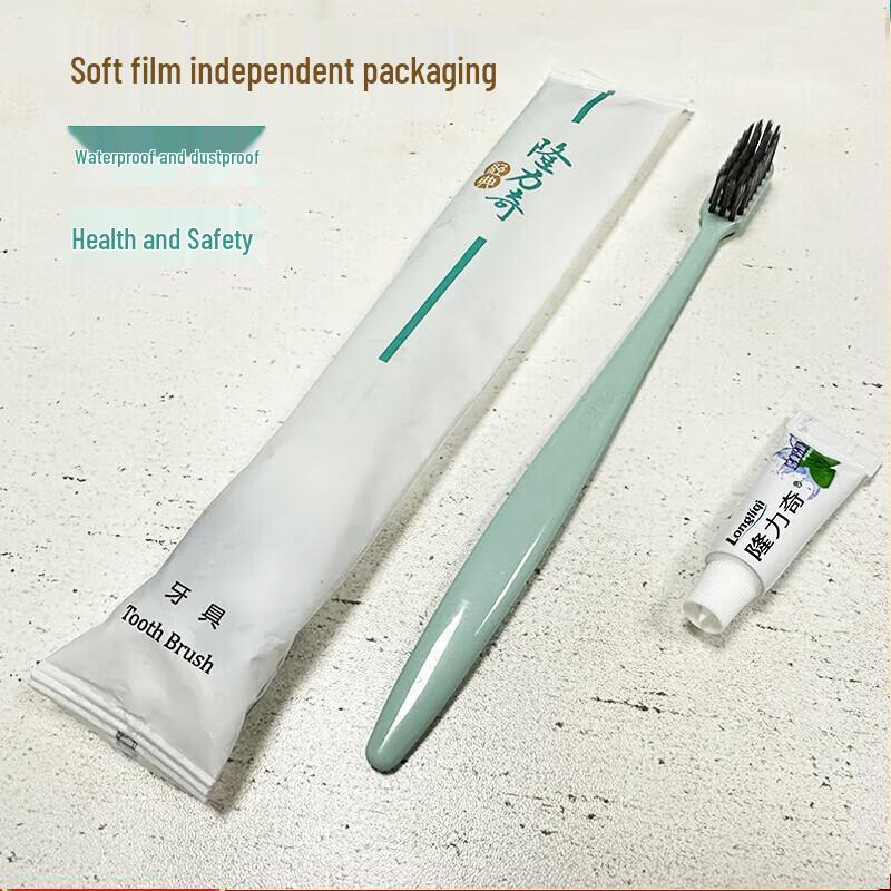 Longliqi Disposable Toothbrush and Toothpaste Kit