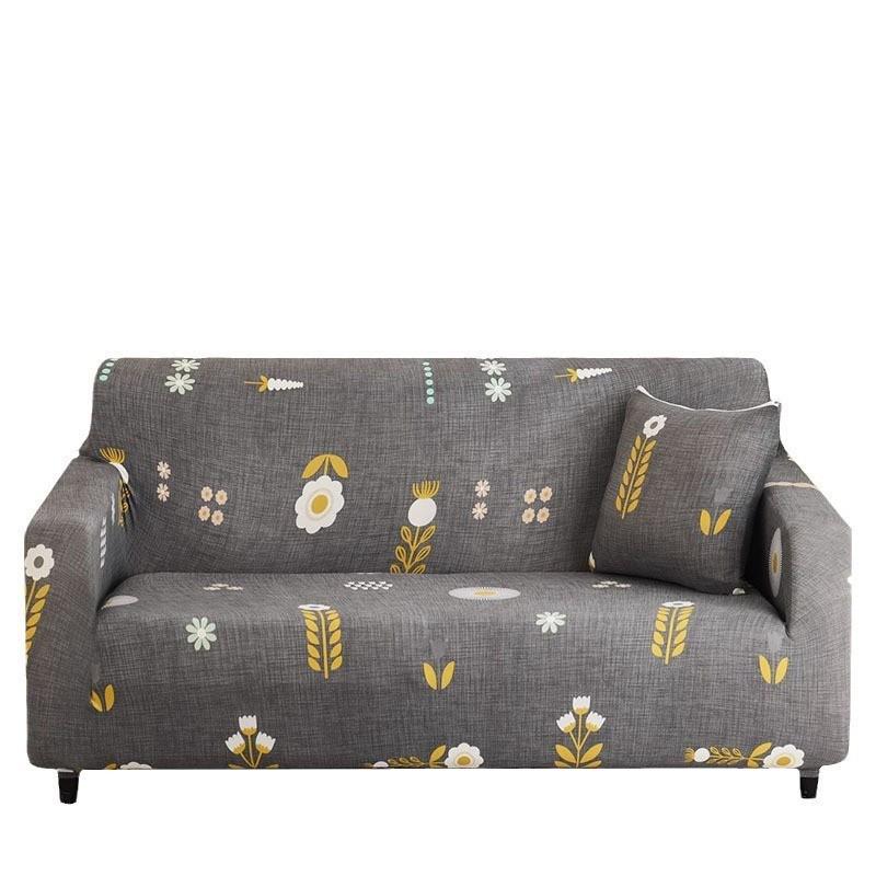Four Seasons Elastic Milk Silk Sofa Cover - Universal Fit for Combination and Lazy Sofas