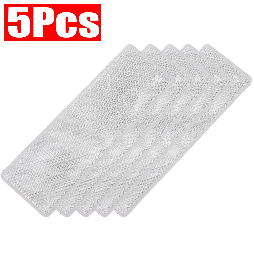 Reflective Strips Night Safety Warning Tape Plastic Truck Reflective Stickers Red and White Reflector Decorative Stickers 1-5PCS