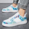 Men's Fashion Sports Shoes Comfortable Flat Bottom 2024 New Outdoor Casual Shoes Street Blue Trendy Skateboarding Shoes