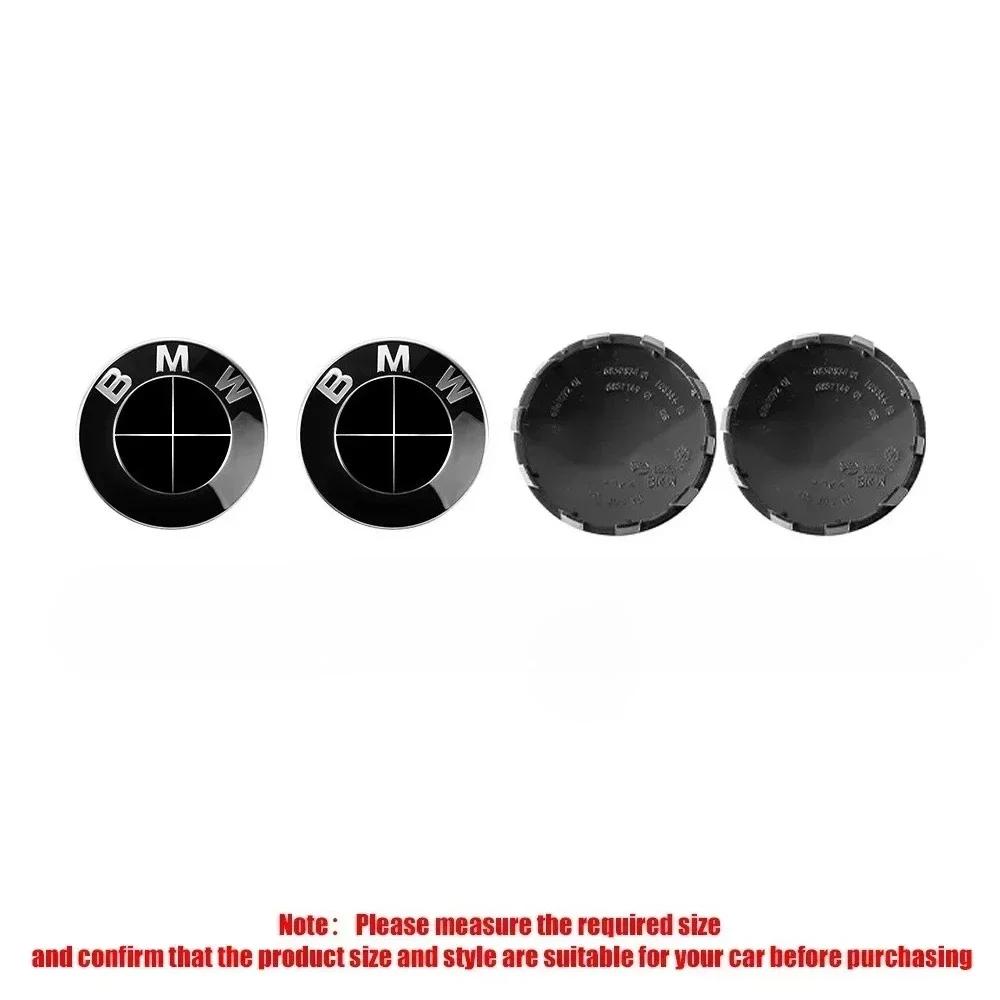 XWQP2 Car Sticker For BMW New 2025 4PCS 56/68mm ABS logo for automobile hub cover BMW 50th anniversary new x1 x3 x5 x7 1 2 3 5 7 seri