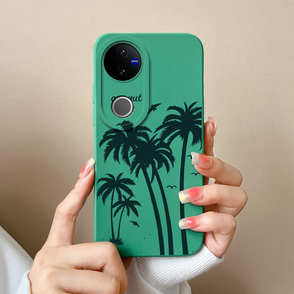 For Vivo V50 Lite Case Cute Cartoon Phone Shell Soft Liquid Silicone Back Cover For Vivo V 50 Full Protection Shockproof Bumper