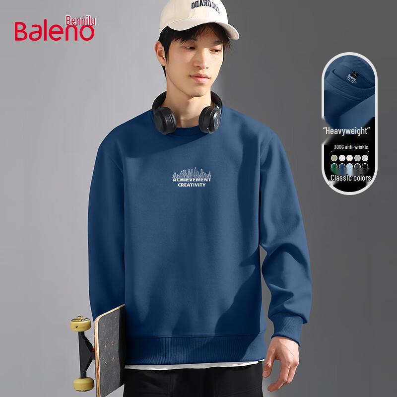 Baleno Men's Loose Fit Crew Neck Sweatshirt
