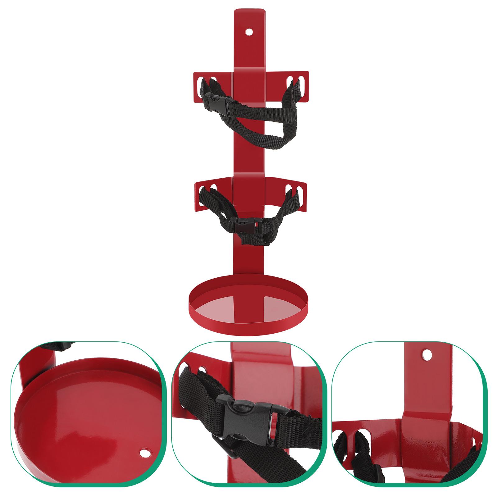 Extinguisher Bracket Fire Hanger for Home Mount Universal Extinguishers Red Polyester Holder rosso