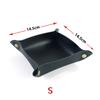 Rolling Folding Dice Game Storage Tray PU Leather Tray Table Storage Tools
