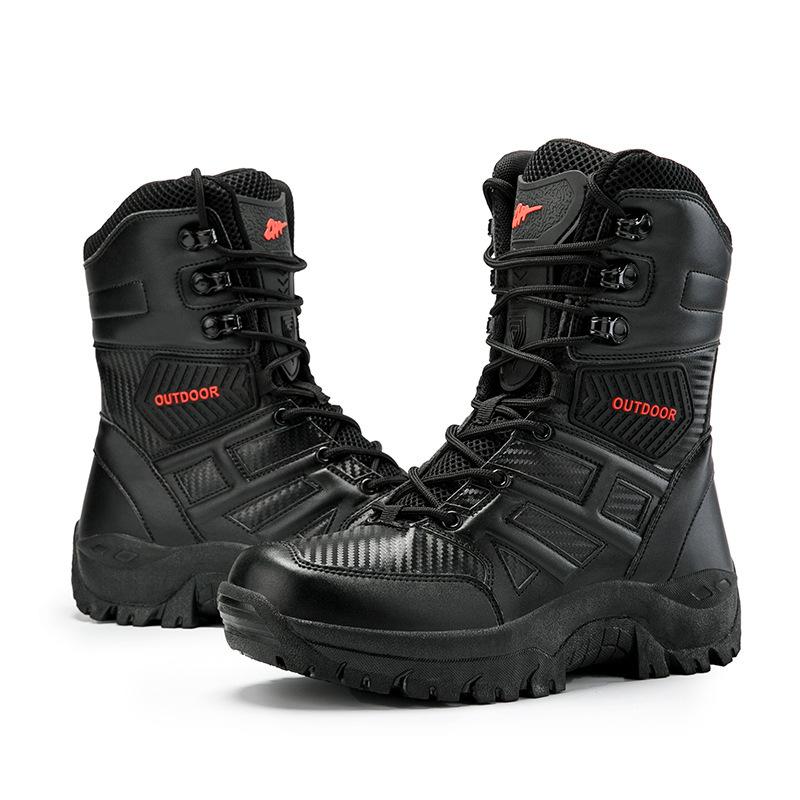 Large size tactical military boots tactical bag European combat boots waterproof
