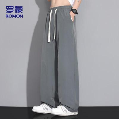 Men's Ice Silk Loose Straight Casual Pants 29092