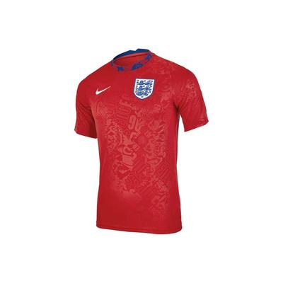 England Team Training Match Short Sleeve Football Jersey Men Tops Red CD2577-600