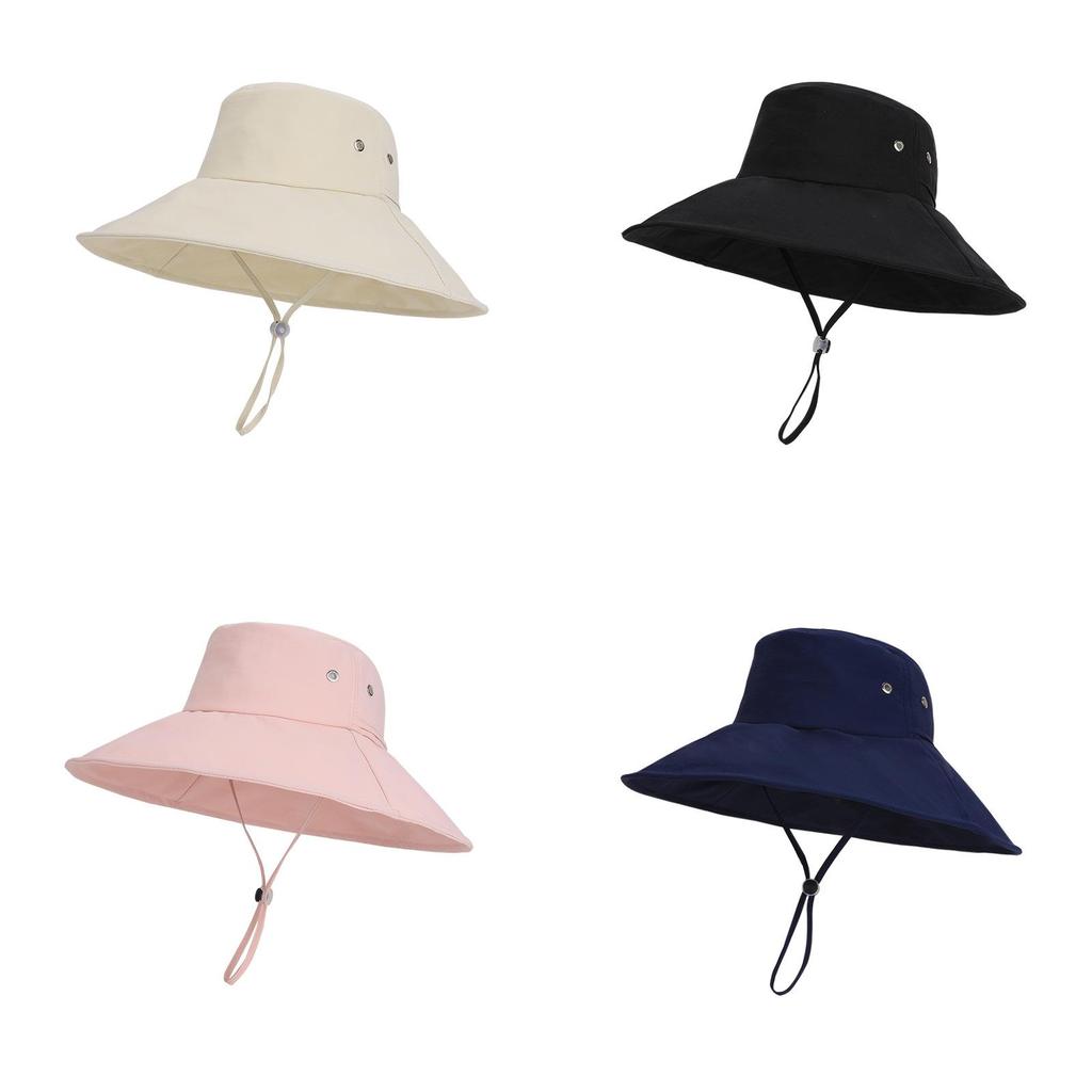 Outdoor Wide Brim Sun Hat With Adjustable Fit For Hiking And Camping