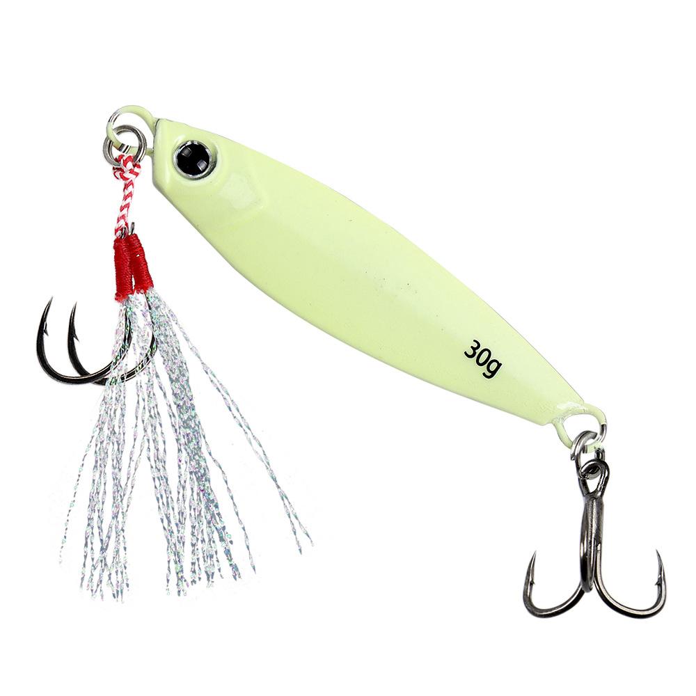 

Lure Bait Night Glow Long Casting Jig Double Hook7g30gSea Fishing Mackerel Shore Casting Floating Special Lure 7g