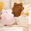 Plush Cover Hot Water Bottle Cartoon Water Injection Bag Cute Plush Hand Warmer Home Use