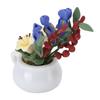 1:12 Scale Lily Flowers Miniature Doll House Potted Plants Simulation Decoration