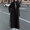 Tooxika New Autumn And Winter Commuter Solid Color Wool Coat For Women Mid-length Lace-up Wool Coat